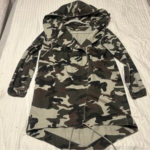 Cookie Couture Camouflage Hooded Jacket - Green/Brown Camo